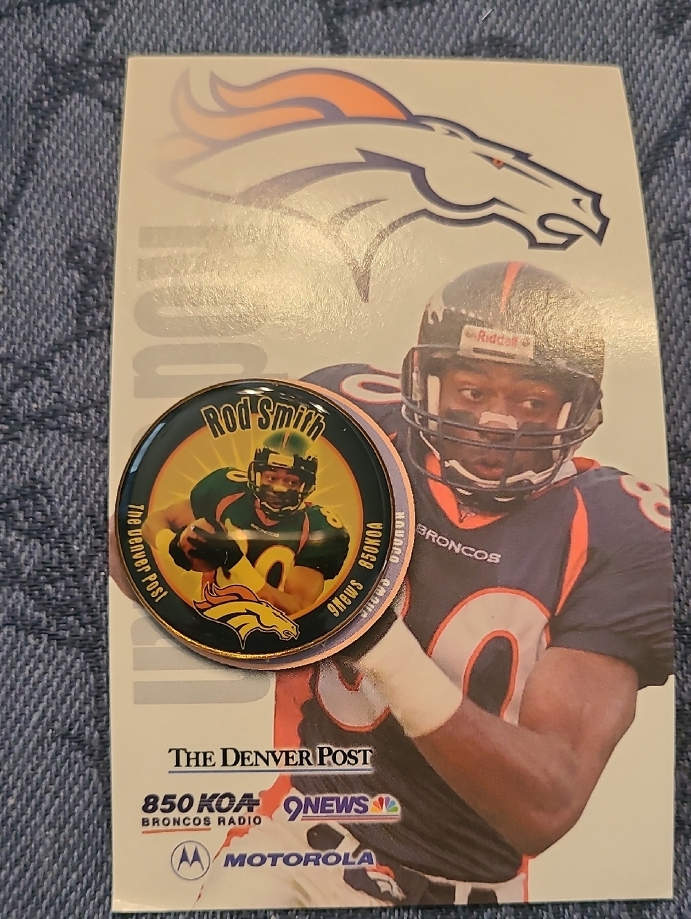 Rod Smith Commemorative Pin